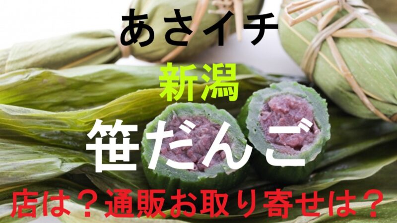 あさイチ・笹だんご