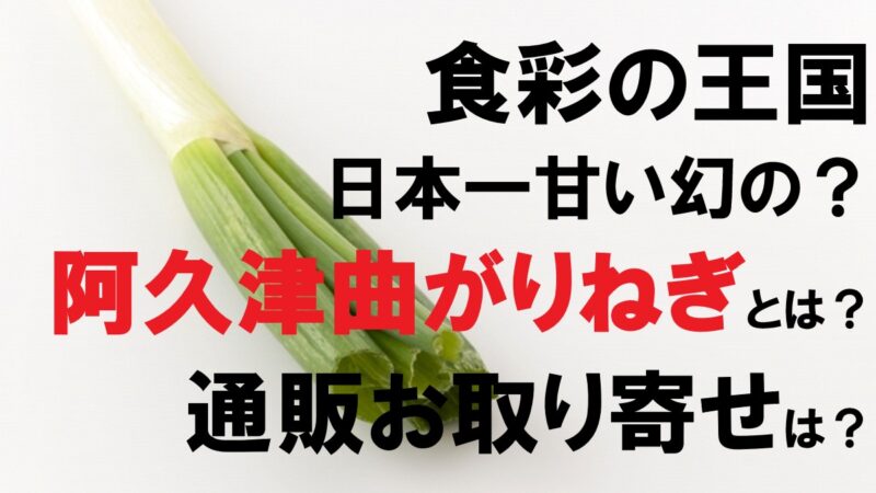 食彩の王国・ねぎ